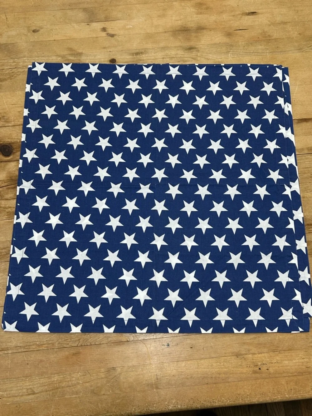 Williams Sonoma Patriotic Blue Star Print Cloth Napkins